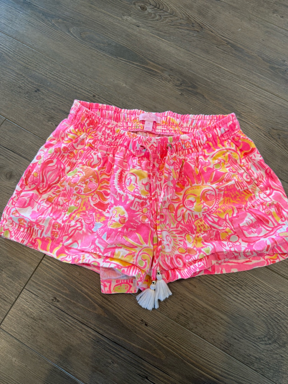 Lilly Pulitzer Linen Beach Shorts Size Extra Small